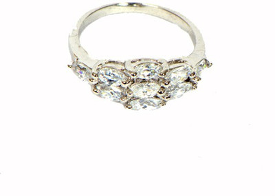 60% OFF on Ratnakar Like Silver Dimond Copper Ring