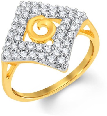 Sukkhi Alloy Rhodium, Gold Plated Ring