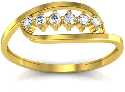 

AG Jewellery Mumbai Sterling Silver Diamond Ring, Yellow