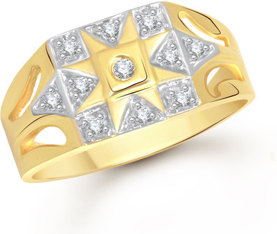 

Meenaz Alloy Cubic Zirconia Ring, Gold