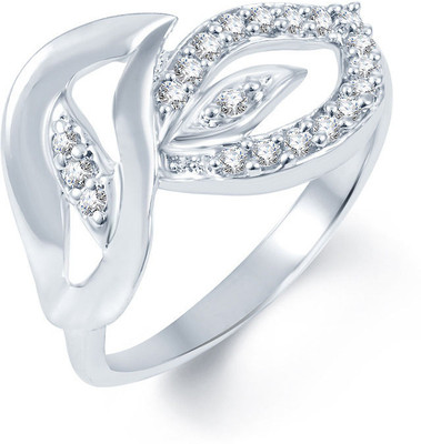 

Sukkhi Indian Alloy Cubic Zirconia Rhodium Plated Ring, White