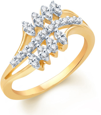 

Sukkhi Appealing Alloy Cubic Zirconia Gold-plated, Rhodium Plated Ring, Gold;white