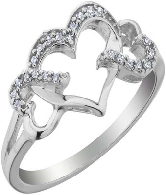 

Kiara Jewellery Sterling Silver Swarovski Zirconia Ring, White