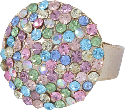 

Pink Rose Princess Charm Alloy Ring, Multicolor