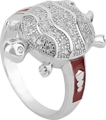 

Jewel99 Tortoise Sterling Silver Swarovski Zirconia Platinum Plated Ring