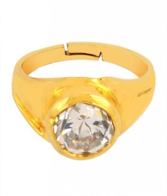 SMS Retail 10.25 Ratti Stone Zircon Copper Plated Ring