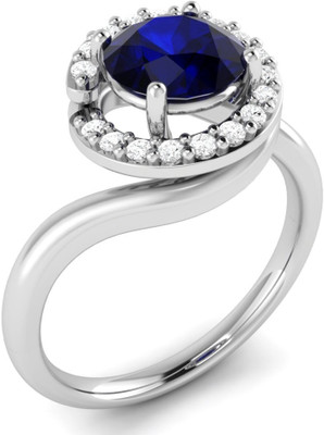 

Parshva Diam Silver Cubic Zirconia Gold-plated Plated Ring, White