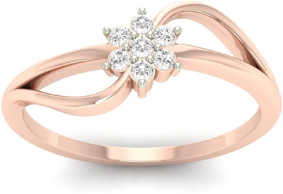 

Jewels5 Marigold 18kt Diamond Rose Gold ring(Rhodium Plated)