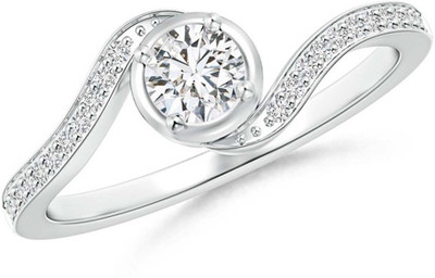 

Kiara Jewellery Silver Cubic Zirconia Rhodium Plated Ring