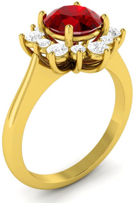 

Parshva Diam Silver Cubic Zirconia Gold-plated Plated Ring, Yellow