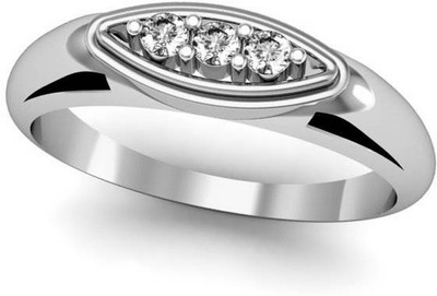 JewelHub 18k Hallmark & VS-G Diamond 18kt Yellow Gold ring