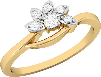 

Vachya Glory 18kt Diamond Yellow Gold ring(Yellow Gold Plated)