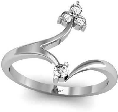 JewelHub 18k Hallmark & VS-G Diamond 18kt Yellow Gold ring