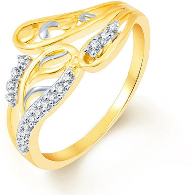 

Sukkhi Incredible Alloy Cubic Zirconia Gold-plated, Rhodium Plated Ring, Gold;white