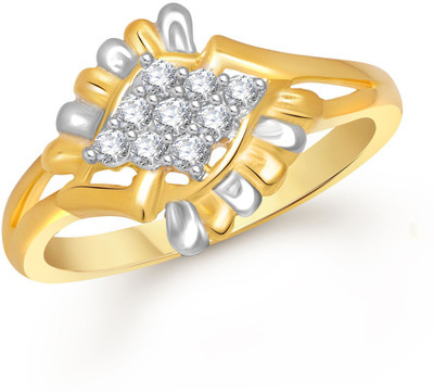 

Meenaz Lovely Shape Alloy Cubic Zirconia Ring, Gold