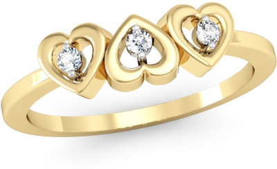 

Vachya Glory 18kt Diamond Yellow Gold ring(Yellow Gold Plated)