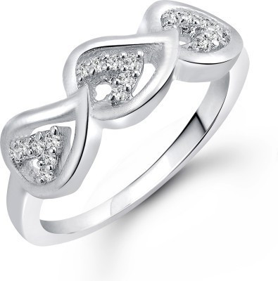 

Meenaz Alloy Cubic Zirconia Ring, White