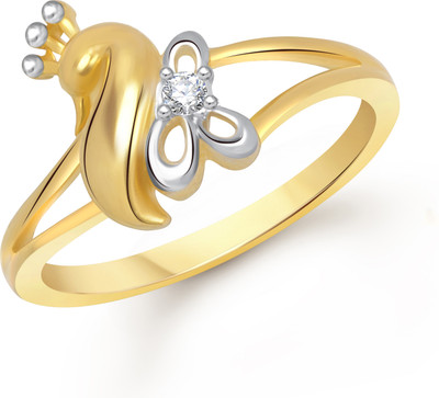 

VK Jewels Elegant Mayur Alloy Cubic Zirconia Gold-plated Plated Ring