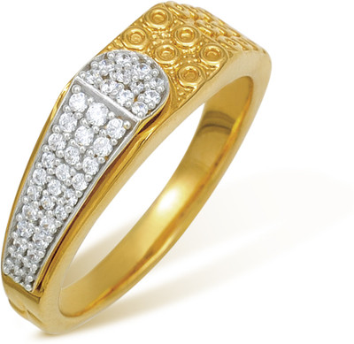 Ishtaa 18kt Cubic Zirconia Yellow Gold ring