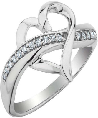 

Kiara Jewellery Sterling Silver Swarovski Zirconia Ring, White