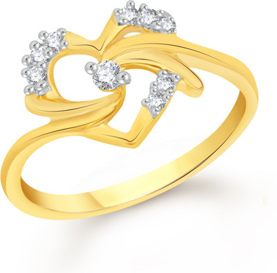 

VK Jewels Alloy Cubic Zirconia Gold-plated Plated Ring