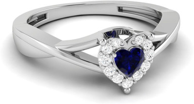 

Parshva Diam Silver Cubic Zirconia Gold-plated Plated Ring, White