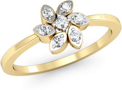 

Vachya Glory 14kt Diamond Yellow Gold ring(Yellow Gold Plated)