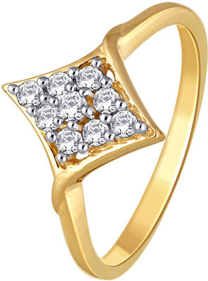 

Myzevar Eluria Sterling Silver Cubic Zirconia Gold-plated Plated Ring, Yellow