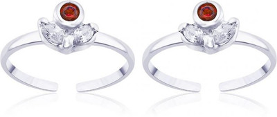 

Taraash Leaf Sterling Silver Cubic Zirconia Ring
