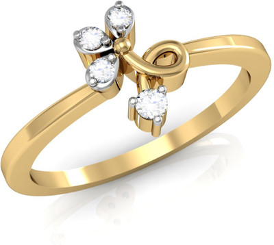 

Vachya Glory 14kt Diamond Yellow Gold ring(Yellow Gold Plated)
