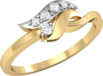 

Vachya Glory 14kt Diamond Yellow Gold ring(Yellow Gold Plated)