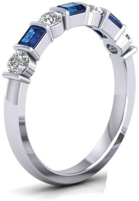 

ICR Jewels Sterling Silver Cubic Zirconia Sterling Silver Plated Ring, White