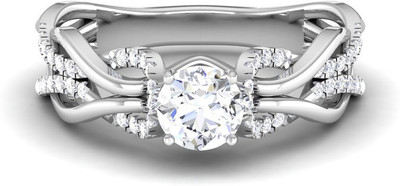 

Kiara Jewellery Silver Cubic Zirconia Rhodium Plated Ring, White