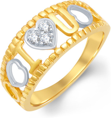 

Tarama Sterling Silver Swarovski Zirconia Gold-plated Plated Ring, Yellow