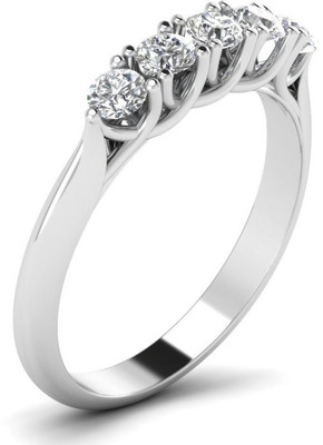 

ICR Jewels Silver Cubic Zirconia Sterling Silver Plated Ring, White