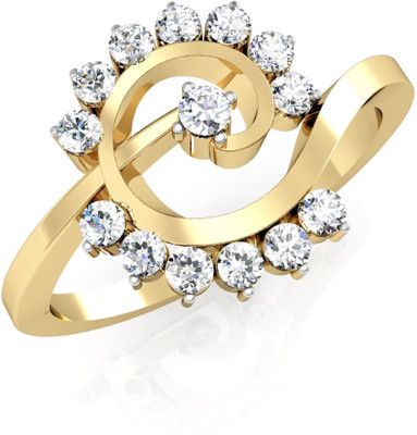 

Vachya JLR-56 18kt Diamond Yellow Gold ring(Yellow Gold Plated)
