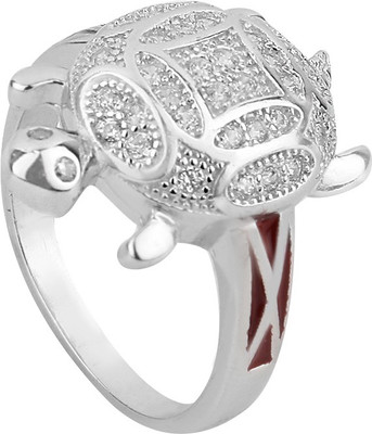 

Jewel99 Tortoise Sterling Silver Swarovski Zirconia Platinum Plated Ring