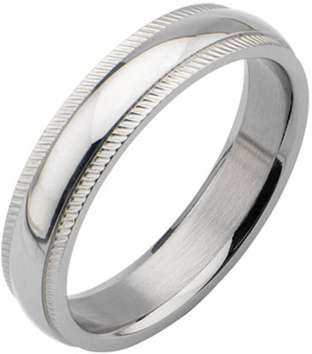 

Inox Jewelry Fancy Border Stainless Steel Ring, Silver