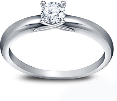 

Vorra Fashion Solitaire Sterling Silver Cubic Zirconia Platinum Plated Ring