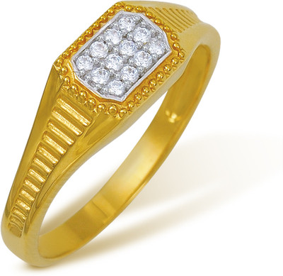 5% OFF on Ishtaa 18kt Cubic Zirconia Yellow Gold ring