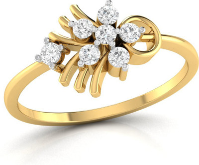 

Ciemme Sterling Silver Cubic Zirconia Gold-plated Plated Ring, Yellow