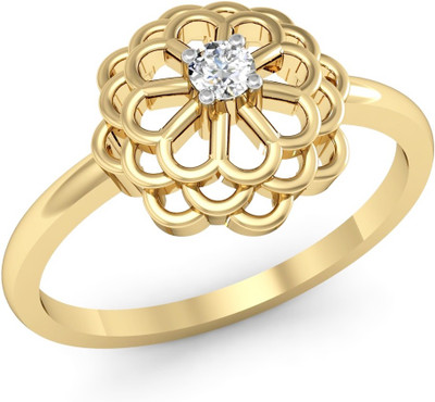 

Vachya Glory 18kt Diamond Yellow Gold ring(Yellow Gold Plated)