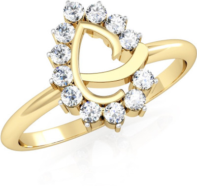 

Vachya JLR-42 18kt Diamond Yellow Gold ring(Yellow Gold Plated)
