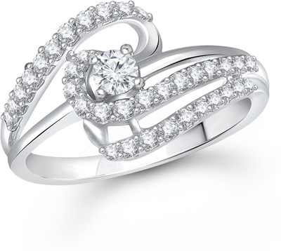 

Meenaz Alloy Cubic Zirconia Ring, White