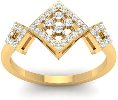 

Jewels5 Avalissee 18kt Cubic Zirconia Yellow Gold ring