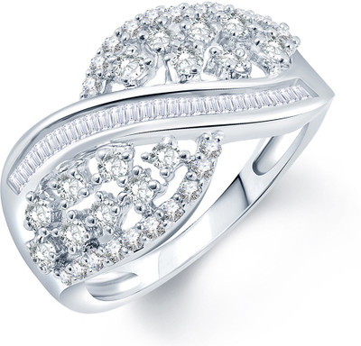 

Sukkhi Designer Alloy Cubic Zirconia Rhodium Plated Ring, White