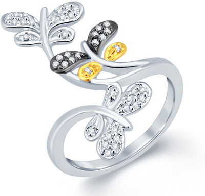 

Sukkhi Marvelous Alloy Rhodium, Gold-plated Plated Ring, White;gold