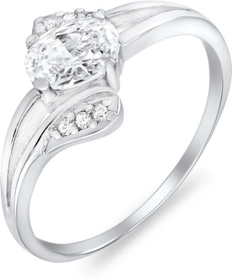 50% OFF on Mahi Dew-Drops Brass, Alloy Zircon Rhodium Plated Ring