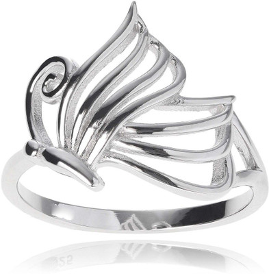 

AG Jewellery Sterling Silver Diamond Rhodium Plated Ring, Multicolor
