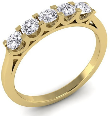 

ICR Jewels 9kt Diamond Yellow Gold ring(Yellow Gold Plated)